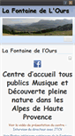Mobile Screenshot of lafontainedelours.fr
